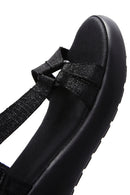 Women's Black Ankle Strap Comfort Sandals | Derimod Women's Black Ankle Strap Comfort Sandals | Derimod