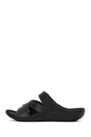 Kadın Siyah Comfort Terlik | Derimod Kadın Siyah Comfort Terlik | Derimod