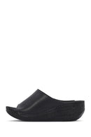 Women's Black Thick Soled Comfort Slippers | Derimod Women's Black Thick Soled Comfort Slippers | Derimod