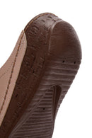 Women's Bronze Thick Soled Comfort Slippers | Derimod Women's Bronze Thick Soled Comfort Slippers | Derimod