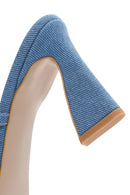 Kadın Mavi İnce Topuklu Terlik | Derimod Kadın Mavi İnce Topuklu Terlik | Derimod