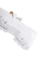 Kadın Beyaz Kalın Tabanlı Maskülen Loafer | Derimod Kadın Beyaz Kalın Tabanlı Maskülen Loafer | Derimod