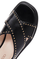 Kadın Siyah Bantlı Sandalet | Derimod Kadın Siyah Bantlı Sandalet | Derimod