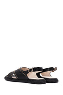 Kadın Siyah Bantlı Sandalet | Derimod Kadın Siyah Bantlı Sandalet | Derimod