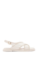 Women's Cream Strappy Sandals | Derimod Women's Cream Strappy Sandals | Derimod
