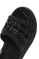 Kadın Siyah Bilekten Bantlı Sandalet | Derimod Kadın Siyah Bilekten Bantlı Sandalet | Derimod