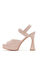 Women's Pink Ankle Strap High Heel Sandals | Derimod Women's Pink Ankle Strap High Heel Sandals | Derimod