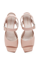 Women's Pink Ankle Strap High Heel Sandals | Derimod Women's Pink Ankle Strap High Heel Sandals | Derimod