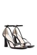 Kadın Siyah Bilekten Bantlı Topuklu Deri Ayakkabı | Derimod Kadın Siyah Bilekten Bantlı Topuklu Deri Ayakkabı | Derimod