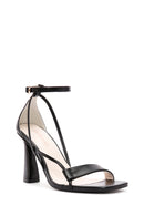 Kadın Siyah Bilekten Bantlı Topuklu Deri Ayakkabı | Derimod Kadın Siyah Bilekten Bantlı Topuklu Deri Ayakkabı | Derimod