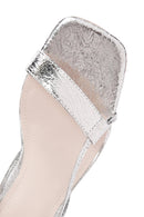 Women's Silver Ankle Strap Thin Heel Shoes | Derimod Women's Silver Ankle Strap Thin Heel Shoes | Derimod