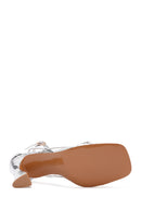 Kadın Gümüş Bilekten Bantlı İnce Topuklu Ayakkabı | Derimod Kadın Gümüş Bilekten Bantlı İnce Topuklu Ayakkabı | Derimod