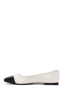 Women's Cream Ballerinas | Derimod Women's Cream Ballerinas | Derimod