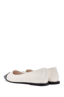 Women's Cream Ballerinas | Derimod Women's Cream Ballerinas | Derimod