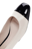 Women's Cream Ballerinas | Derimod Women's Cream Ballerinas | Derimod