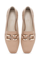 Kadın Bej Maskülen Loafer | Derimod Kadın Bej Maskülen Loafer | Derimod