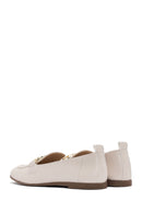 Women's Cream Masculine Loafer | Derimod Women's Cream Masculine Loafer | Derimod