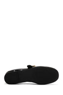 Women's Black Stoned Patent Leather Ballerinas | Derimod Women's Black Stoned Patent Leather Ballerinas | Derimod