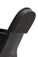 Women's Black Stone Flip Flops | Derimod Women's Black Stone Flip Flops | Derimod