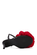 Kadın Siyah Bilekten Bantlı Aksesuar Detaylı İnce Topuklu Sandalet | Derimod Kadın Siyah Bilekten Bantlı Aksesuar Detaylı İnce Topuklu Sandalet | Derimod