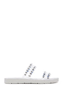 Kadın Gümüş Taşlı Şeffaf Terlik | Derimod Kadın Gümüş Taşlı Şeffaf Terlik | Derimod