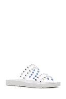 Kadın Gümüş Taşlı Şeffaf Terlik | Derimod Kadın Gümüş Taşlı Şeffaf Terlik | Derimod