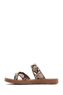 Kadın Kahverengi Çift Tokalı Parmak Arası Terlik | Derimod Kadın Kahverengi Çift Tokalı Parmak Arası Terlik | Derimod