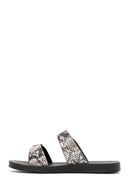 Kadın Siyah Çift Tokalı Terlik | Derimod Kadın Siyah Çift Tokalı Terlik | Derimod