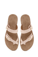 Women's Pink Stone Flip Flops | Derimod Women's Pink Stone Flip Flops | Derimod