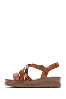 Women's Tan Ankle Strap Sandals | Derimod Women's Tan Ankle Strap Sandals | Derimod