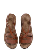 Women's Tan Ankle Strap Sandals | Derimod Women's Tan Ankle Strap Sandals | Derimod