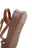 Women's Tan Ankle Strap Sandals | Derimod Women's Tan Ankle Strap Sandals | Derimod