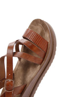 Women's Tan Ankle Strap Sandals | Derimod Women's Tan Ankle Strap Sandals | Derimod