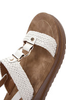 Kadın Beyaz Bilekten Bantlı Sandalet | Derimod Kadın Beyaz Bilekten Bantlı Sandalet | Derimod