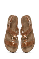 Women's Tan Ankle Strap Sandals | Derimod Women's Tan Ankle Strap Sandals | Derimod