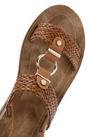 Women's Tan Ankle Strap Sandals | Derimod Women's Tan Ankle Strap Sandals | Derimod