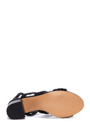 Women's Black Ankle Strap Heeled Sandals | Derimod Women's Black Ankle Strap Heeled Sandals | Derimod