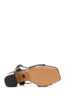 Kadın Siyah Bilekten Bantlı Topuklu Sandalet | Derimod Kadın Siyah Bilekten Bantlı Topuklu Sandalet | Derimod