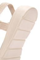 Women's Beige Ankle Strap Stone Sandals | Derimod Women's Beige Ankle Strap Stone Sandals | Derimod