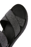 Kadın Siyah Bilekten Bantlı Sandalet | Derimod Kadın Siyah Bilekten Bantlı Sandalet | Derimod