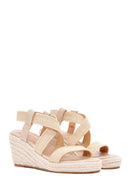 Women's Beige Wedge Heels Espadrilles | Derimod Women's Beige Wedge Heels Espadrilles | Derimod