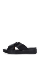 Women's Black Thick Soled Comfort Slippers | Derimod Women's Black Thick Soled Comfort Slippers | Derimod