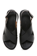 Women's Black Ankle Strap Comfort Sandals | Derimod Women's Black Ankle Strap Comfort Sandals | Derimod