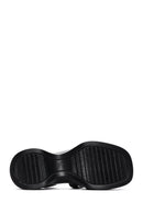 Women's Black Ankle Strap Thick Soled Comfort Sandals | Derimod Women's Black Ankle Strap Thick Soled Comfort Sandals | Derimod