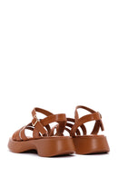 Women's Camel Ankle Strap Thick Soled Comfort Sandals | Derimod Women's Camel Ankle Strap Thick Soled Comfort Sandals | Derimod