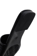Women's Black Straw Slippers | Derimod Women's Black Straw Slippers | Derimod