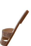 Kadın Bej Taşlı Terlik | Derimod Kadın Bej Taşlı Terlik | Derimod