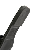 Women's Black Stone Slippers | Derimod Women's Black Stone Slippers | Derimod