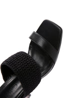 Women's Black Transparent Heeled Slippers | Derimod Women's Black Transparent Heeled Slippers | Derimod
