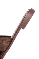 Women's Bronze Knitted Slippers | Derimod Women's Bronze Knitted Slippers | Derimod